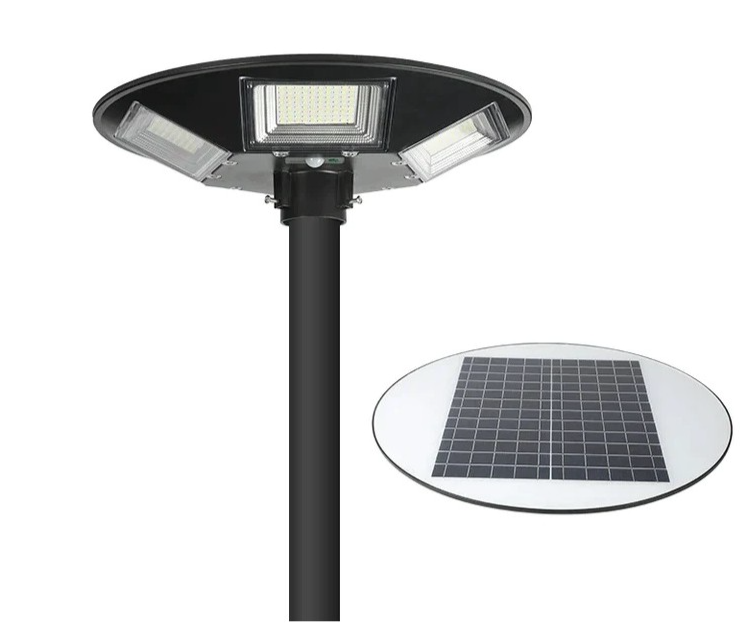 Lampa solara stradala 150W Jortan cu senzor de miscare suport de prindere de 80cm si telecomanda (150W) imagine noua 2022